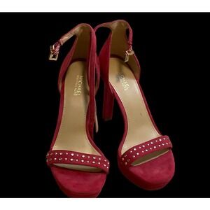 AUTHENTIC Michael Kors strappy hot pink new heels